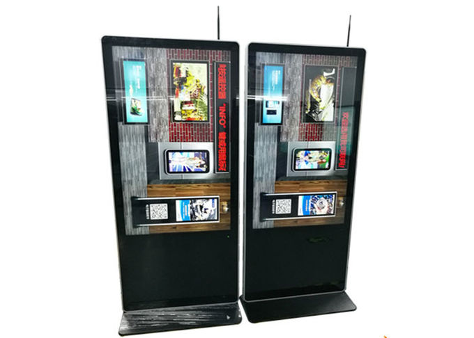 Windows Floor Standing Touch Screen Kiosk , Android Lcd Advertising Display Monitor