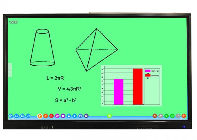 High Resolution Interactive Touch Screen Display Boards 43 Inch / 55 Inch