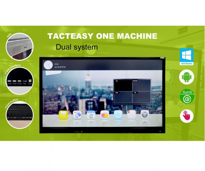 Multi Touch Interactive Touch Screen Aluminium Frame Auto Brightness Adjustment