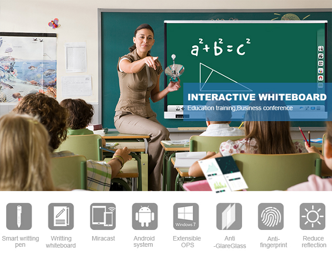 Compatible Interactive Screens For Education 4GB DDR4 + 500GB Brightness Adjustable