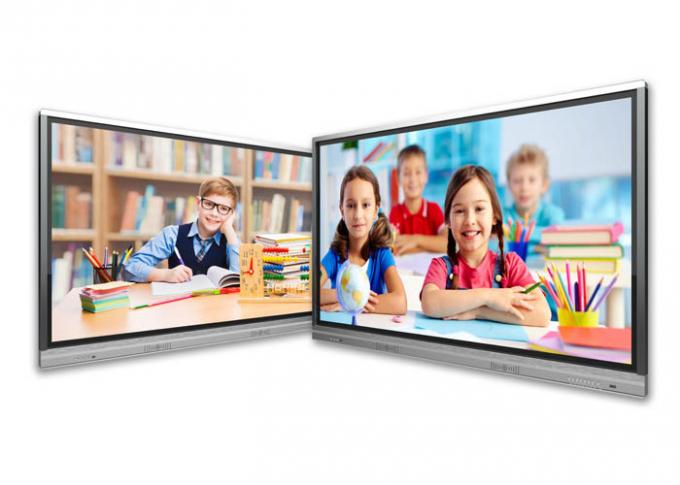 High Resolution 55 Inch 4k Interactive Display HDMI Data Transfer Wide Viewing Angle