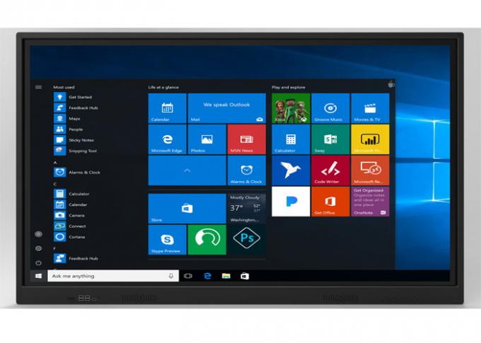 Narrow Aluminum Frame Interactive displays Touch Screen Monitor 65 Inch For School