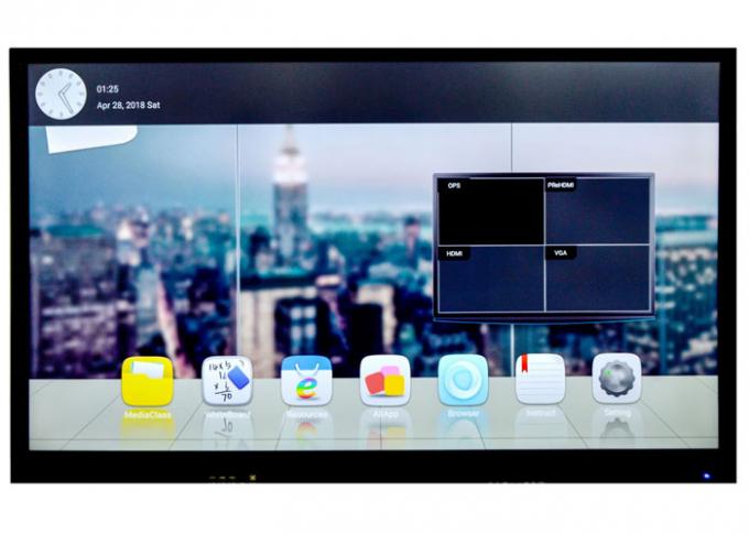 Narrow Aluminum Frame Interactive displays Touch Screen Monitor 65 Inch For School