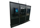 Real 1080P Floor Standing LCD Advertising Display Luminum Frame + Tempered Glass