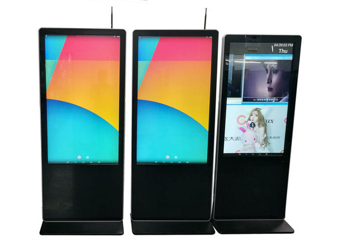 Windows Floor Standing Touch Screen Kiosk , Android Lcd Advertising Display Monitor