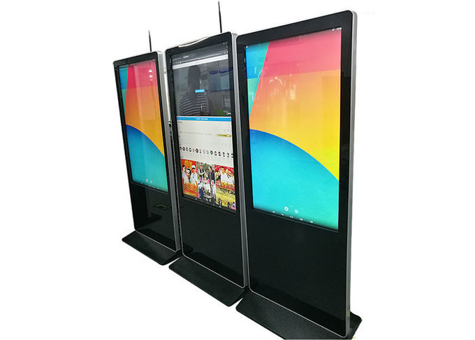 Commercial Floor Standing LCD Advertising Display Android Media Player High Brightness