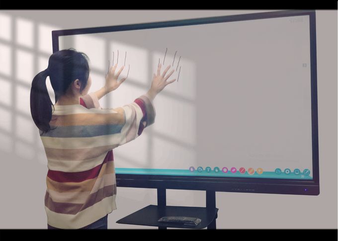 Narrow Aluminum Frame Interactive displays Touch Screen Monitor 65 Inch For School