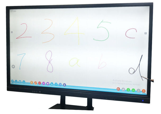 Narrow Aluminum Frame Interactive displays Touch Screen Monitor 65 Inch For School