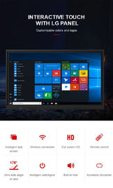 China Fullscreen View 4k Interactive Display For Business Support Dual System factory