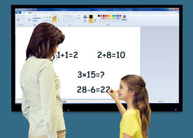 China Multi Point IR Touch Screen Interactive Whiteboard 4mm Tempered Glass Low Radiation factory