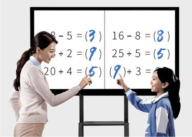 China Multi Touch Interactive Touchscreen Whiteboard Display For School Multiple Signal Interfaces factory
