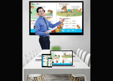 China High Resolution Interactive Smart Board  , 75 Inch 4k Interactive Display For Schools factory